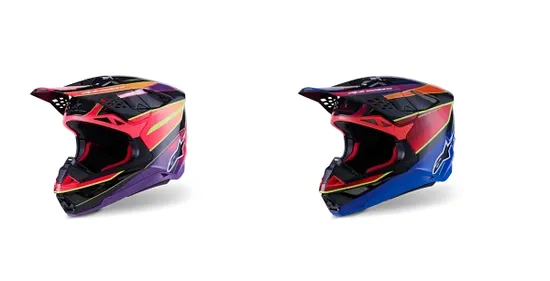 Alpinestars Adult Supertech S-M10 Era Helmet MX | XS S M L XL 2XL | Black Purple Pink Yellow Blue Red