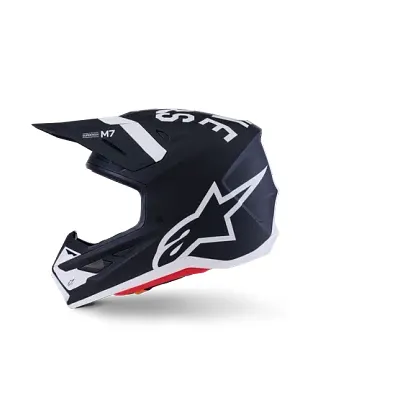 Alpinestars Adult SM7 Dasher Helmet MX | XS S M L XL 2XL | Black White
