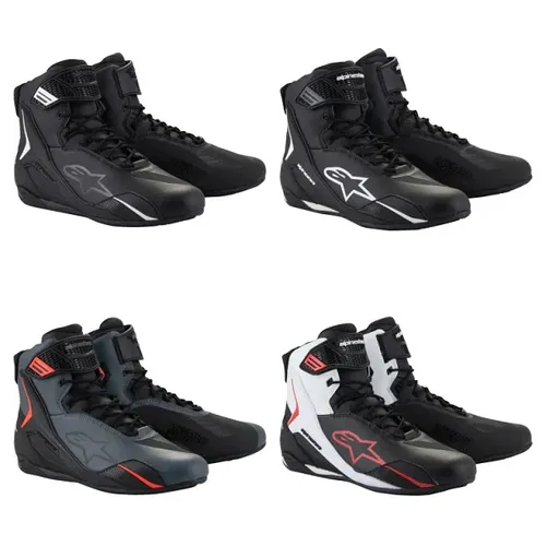 Alpinestars Faster 4 Shoes Adult 10 10.5 11 11.5 12 12.5 13 13.5 14 7 7.5 8 8.5 9 9.5 Black White Gray Red 1