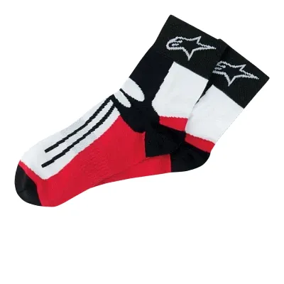 Alpinestars Adult Road Racing Socks S M L XL Black Red White 1
