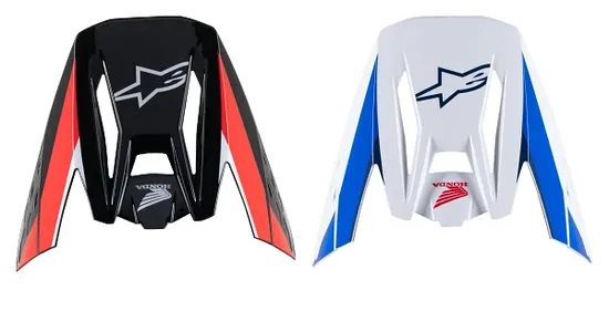 Alpinestars Honda S-M5 Helmet Visor Adult Black Red White Blue Honda Logo 1