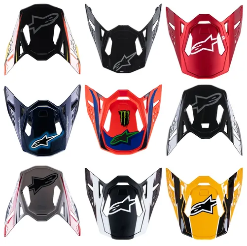 Alpinestars S-M10 Helmet Visor Adult Black Yellow Orange Red Blue Purple Pink Gray White Meta 2 Solid Flood TLD Edition 25 Deegan Ampress Jett Lawrence 1
