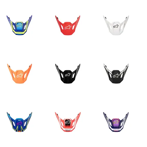 Alpinestars SM7 Helmet Visor Adult Blue Yellow Red White Orange Black Pink Purple Deed Core Solid Dasher Cast 1