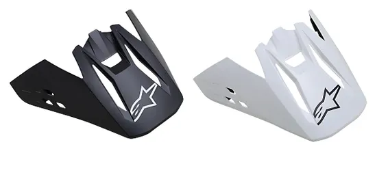 Alpinestars SM5 Helmet Visor Adult Matte Black White Solid