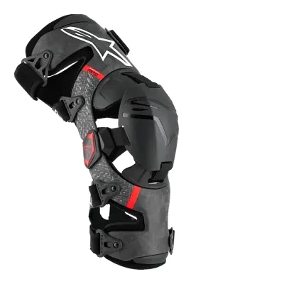 Alpinestars Adult Unisex Supertech RK-10 Plasma Knee Brace S M L XL Black Red 1