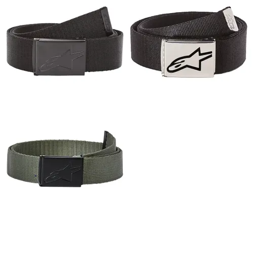 Alpinestars Adult Ageless Web Belt Black Chrome Green One Size 1