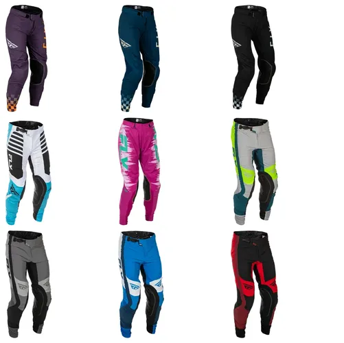 Fly Racing Adult Youth Women Men Unisex Lite Pants 00 3 5 7 9 11 26 28 30 32 34 36 38 Purple Navy Black Blue White Gray Pink Aqua Green Teal Red 1