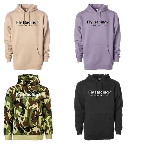 Fly Racing Adult Men Trademark Hoodie S M L XL 2XL Tan Purple Camo Green Black