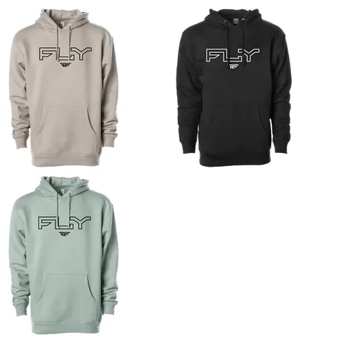 Fly Racing Adult Youth Unisex Edge Hoodie S M L XL 2XL Gray Black Seafoam