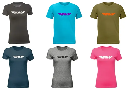 Fly Racing Adult Youth Women Unisex Corporate Tee S M L XL 2XL Black Blue Purple Green Orange Gray Pink