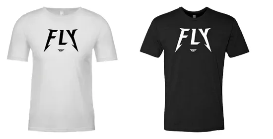 Fly Racing Adult Youth Men Unisex Master Tee S M L XL 2XL White Black 1