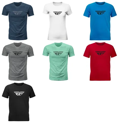 Fly Racing Adult Youth Men Women Unisex F-Wing Tee S M L XL 2XL Navy White Turquoise Gray Seafoam Red Black