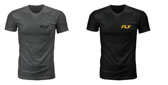 Fly Racing Adult Men Freeride Tee S M L XL 2XL Gray Black 1