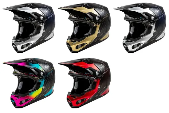 Fly Racing Adult Youth Formula S Carbon Legacy Helmet MX Full Face | XS S L 2XL | Black Blue Gold Gray Silver Pink Red 1