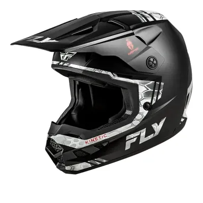 Fly Racing Adult Kinetic Verdict Kryptek Helmet MX Full Face | XS S M L XL 2XL | Black Gray 1