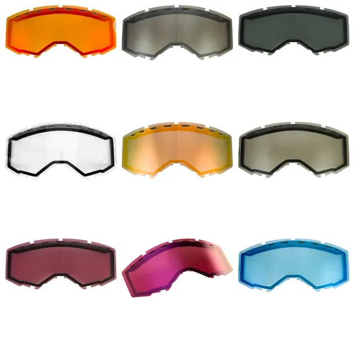 Fly Racing Red Mirror Silver Smoke Gray Polarized Clear Orange Pink Blue Brown Yellow Adult Youth Goggle Dual Lens w/Vents 1