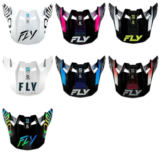 Fly Racing Formula S Visor '25 Youth Adult White Black Blue Pink Gray Hi Viz Red Yellow Protocol