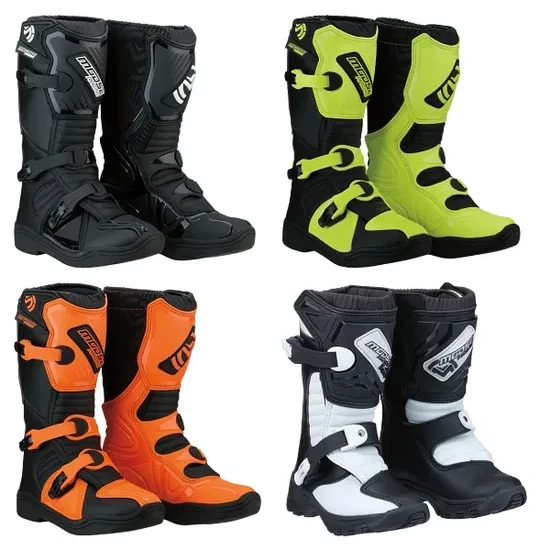 Moose Racing Youth M1.3 MX Boots Youth 1 2 3 4 5 6 7 Black Yellow Orange White 1