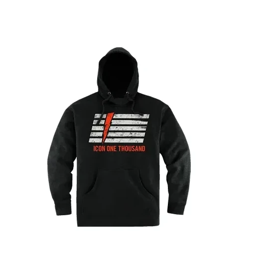 Icon Adult Men Intercept 93 Hoodie M L XL 2XL Black 1
