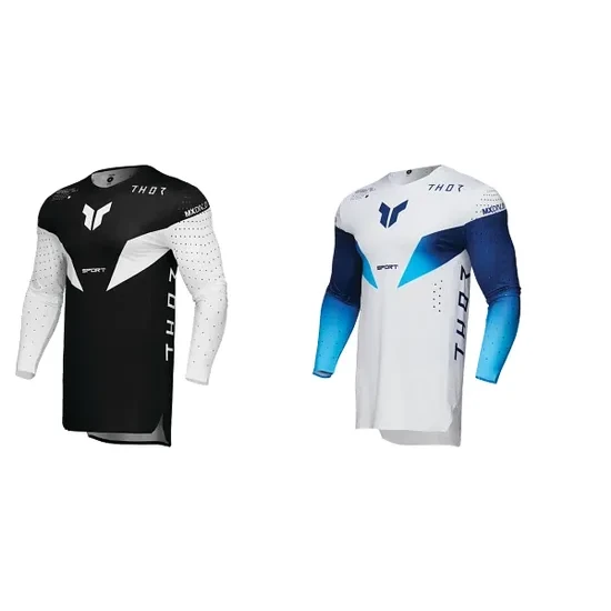 Thor Adult Men Sportmode Strike Jersey M L 2XL 3XL Black Blue White Navy 1