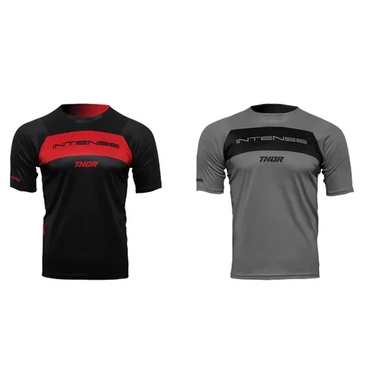 Thor Adult Men Intense Assist Dart Short-Sleeve Jersey XS S M L XL 2XL Black Red Gray 1