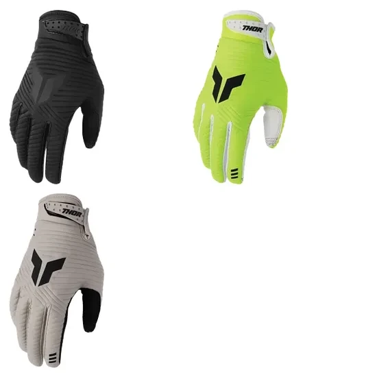 Thor Launchmode CW Gloves Adult XS S M L XL 2XL Black Yellow Gray
