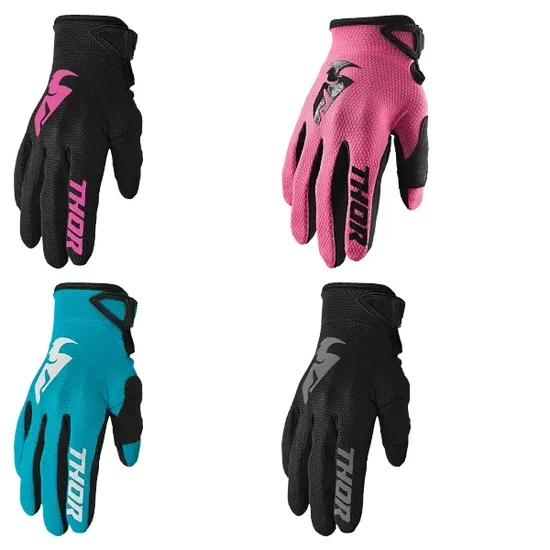Thor Womens Sector Gloves Adult S M L XL Black Pink Blue Gray 1