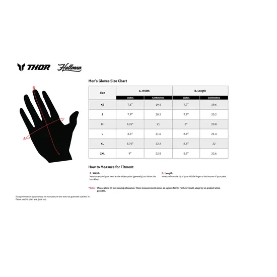 Thor Launchmode XP Gloves Adult XS S M L XL 2XL 3XL 4XL 5XL Black Gray Blue White Red 2