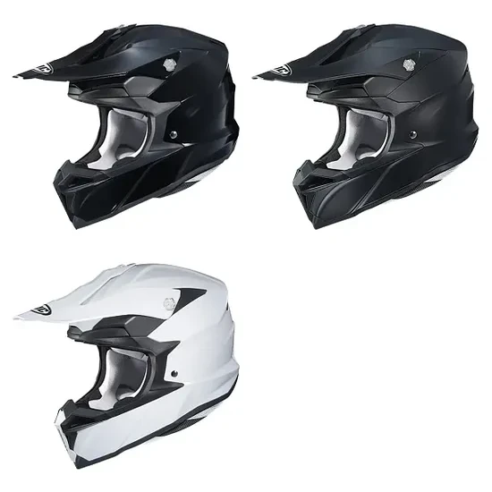 HJC Adult i50 Solid Helmet MX | XS S M L XL 2XL | Black Black Satin White