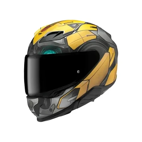 HJC Adult F71 Hasbro Bumblebee Helmet Full Face | S M L XL 2XL | Gray Yellow 1