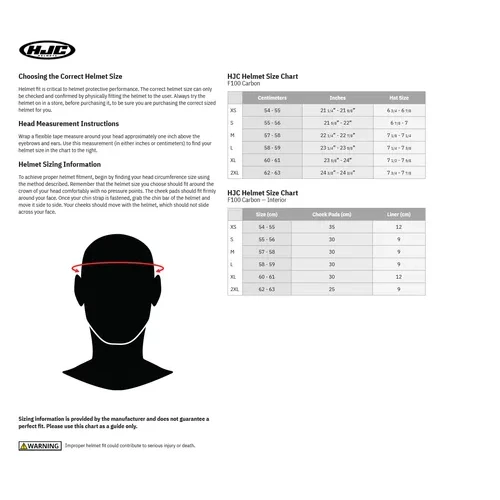 HJC Adult F100 Carbon Stan Modular Helmet Modular | XS S M L XL 2XL | Black Blue Red Yellow 2