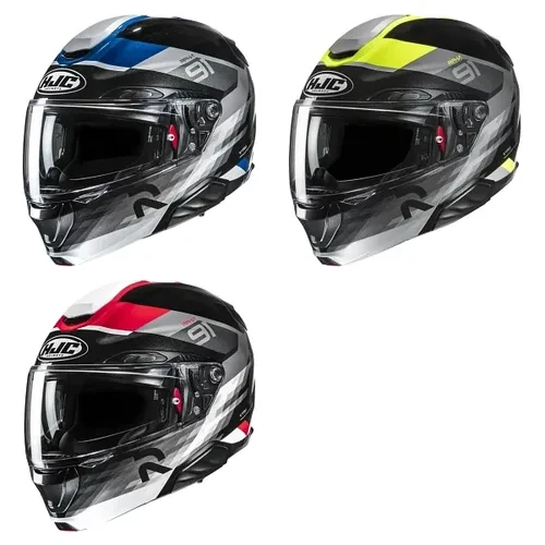 HJC Adult RPHA 91 Madal Modular Helmet Modular | XS S M L XL 2XL | Black Blue White Gray Yellow Red 1