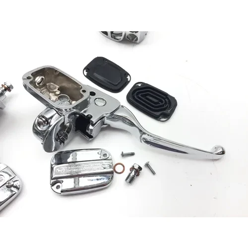 Used HD Chrome Handlebar Control Kit w Hydraulic Clutch 7