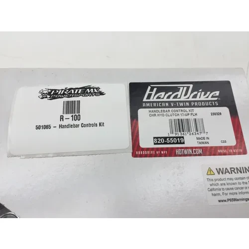 Used HD Chrome Handlebar Control Kit w Hydraulic Clutch 3
