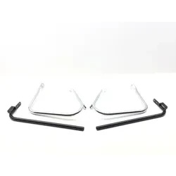 Drag Specialties Chrome Saddlebag Support Bracket Kit 3501-1243