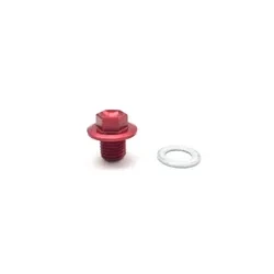 Moose Red Al Magnetic Drain Plug Bolt Screw for