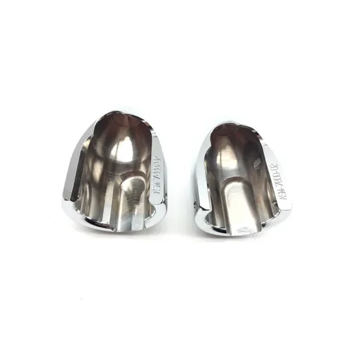 Baron Fork Bullets Front Axle Cap Nut Covers Chrome BA-7800-02 5