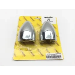 Baron Fork Bullets Front Axle Cap Nut Covers Chrome BA-7800-02
