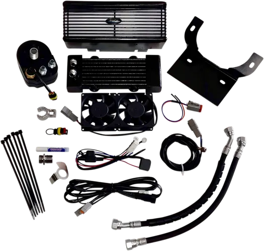UC Under Regulator Mount Engine Oil Cooler Kit Flat Black