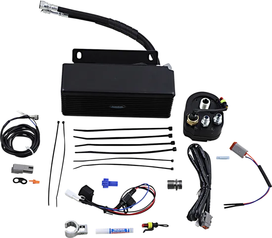 UC Under Regulator Mount T Engine Oil Cooler Kit Flat Black