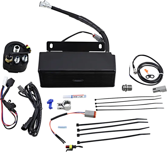 UC Under Regulator Mount T Engine Oil Cooler Kit Gloss Black