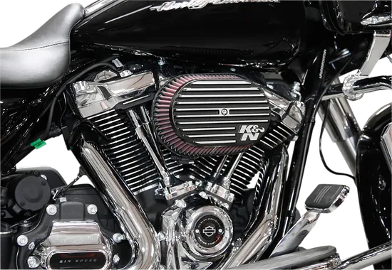 KN Street Metal Air Intake Assembly Side Draft Black