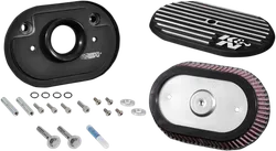 KN Street Metal Air Intake Assembly Side Draft Black