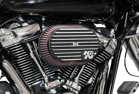 KN Street Metal Air Intake Assembly Side Draft Black