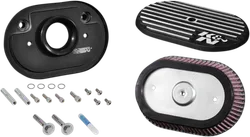 KN Street Metal Air Intake Assembly Side Draft Black