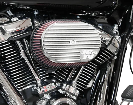 KN Street Metal Air Intake Assembly Side Draft Silver