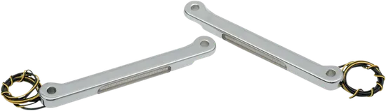 Alloy Art Chrome Front Turn Signal Lights w Clear Lens LED