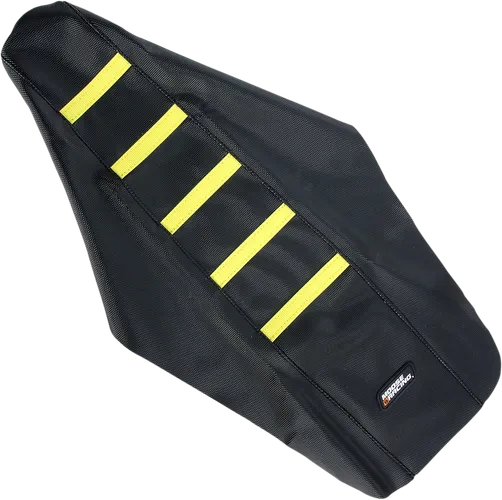 Moose Black Yellow Rubber High Traction Ribbed Seat Cover For RM125 250