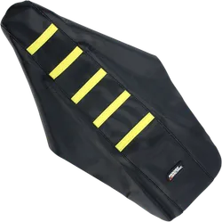 Moose Black Yellow Rubber High Traction Ribbed Seat Cover For RM125 250