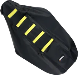 Moose Rubber High Traction Black Yellow Ribbed Seat Cover For Suzuki